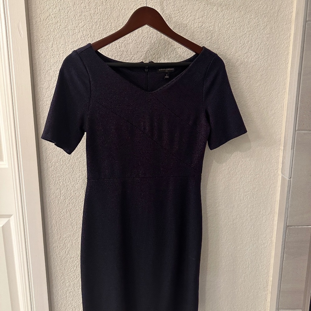 Navy Blue Banana Republic Dress